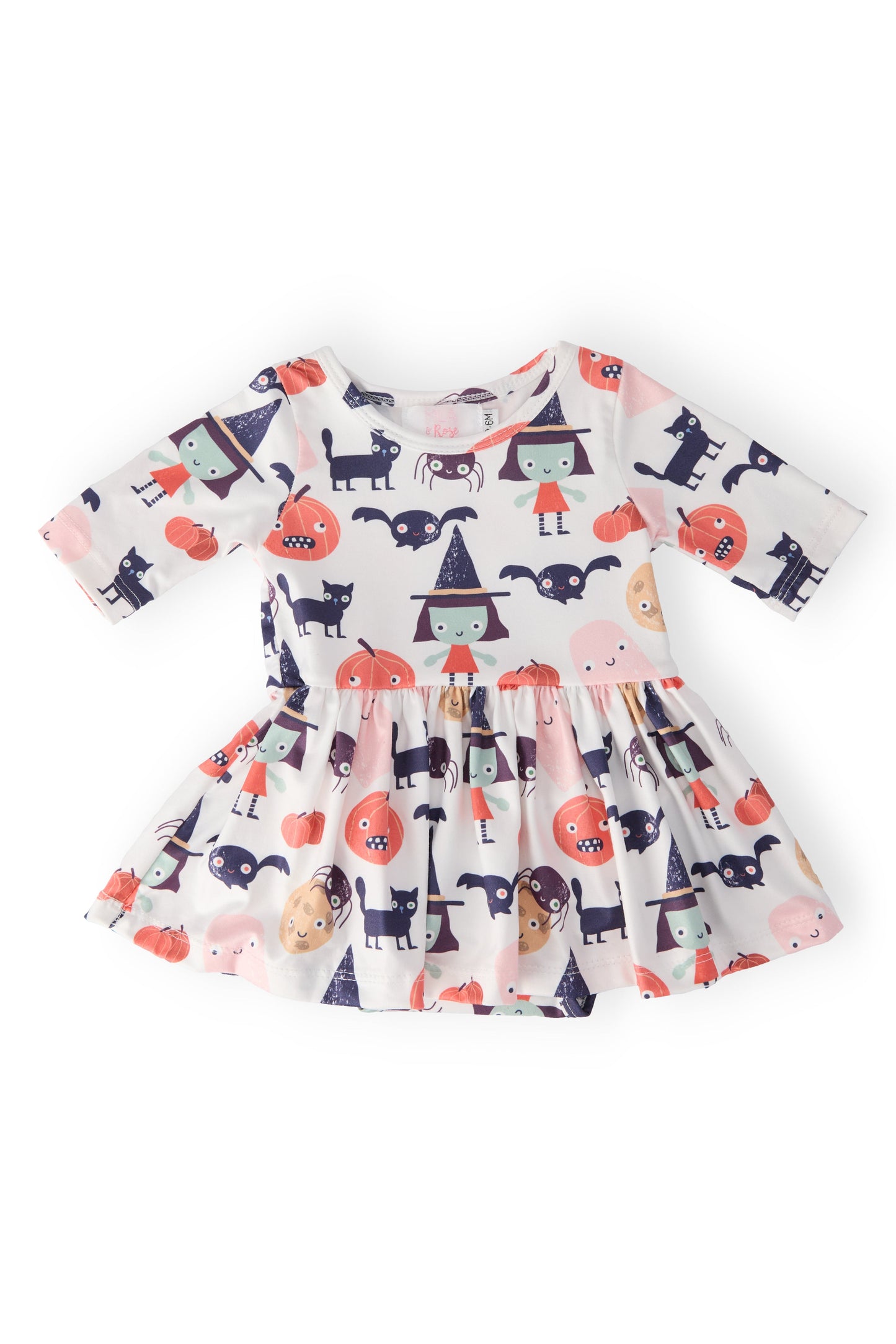Twirl Bodysuit Baby Snap Closure Polyester Spandex Mila & Rose