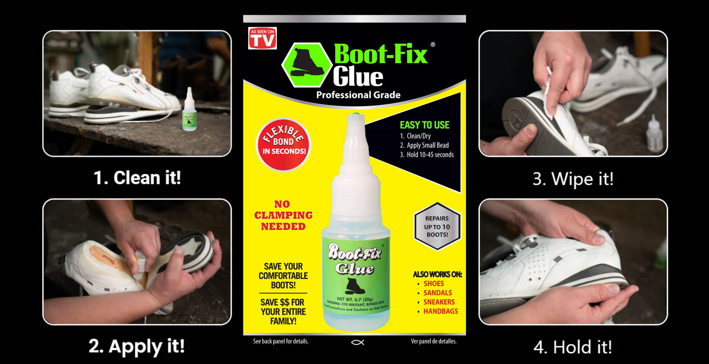 Boot-Fix Shoe Glue Professional Grade Shoe Repair Adhesive 20g