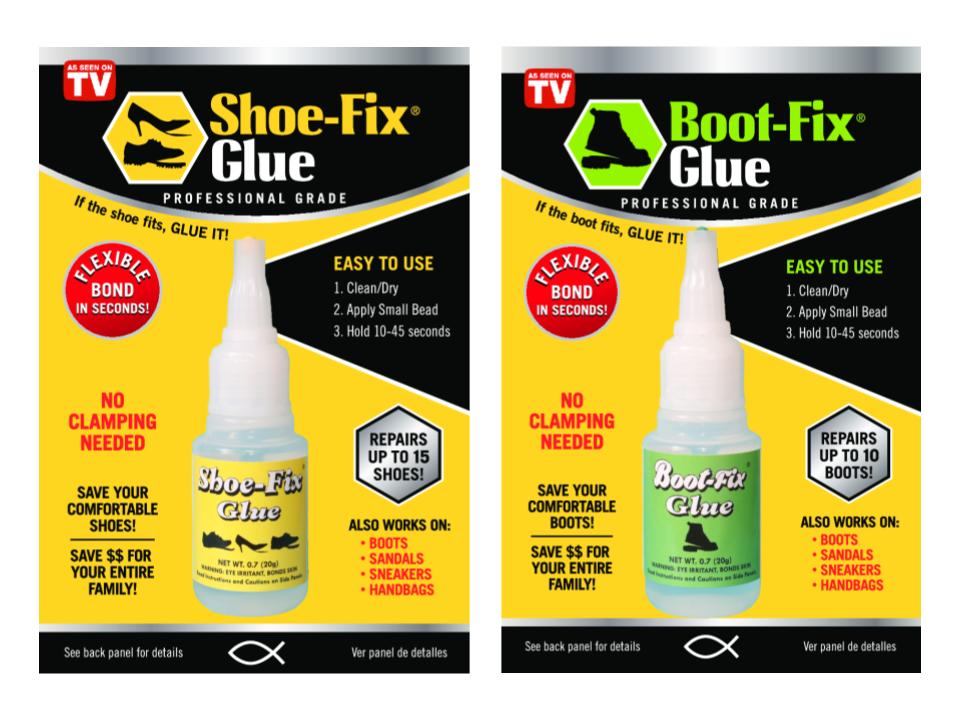 Shoe-Fix Flexible Shoe Glue 2-pack Boot-Fix