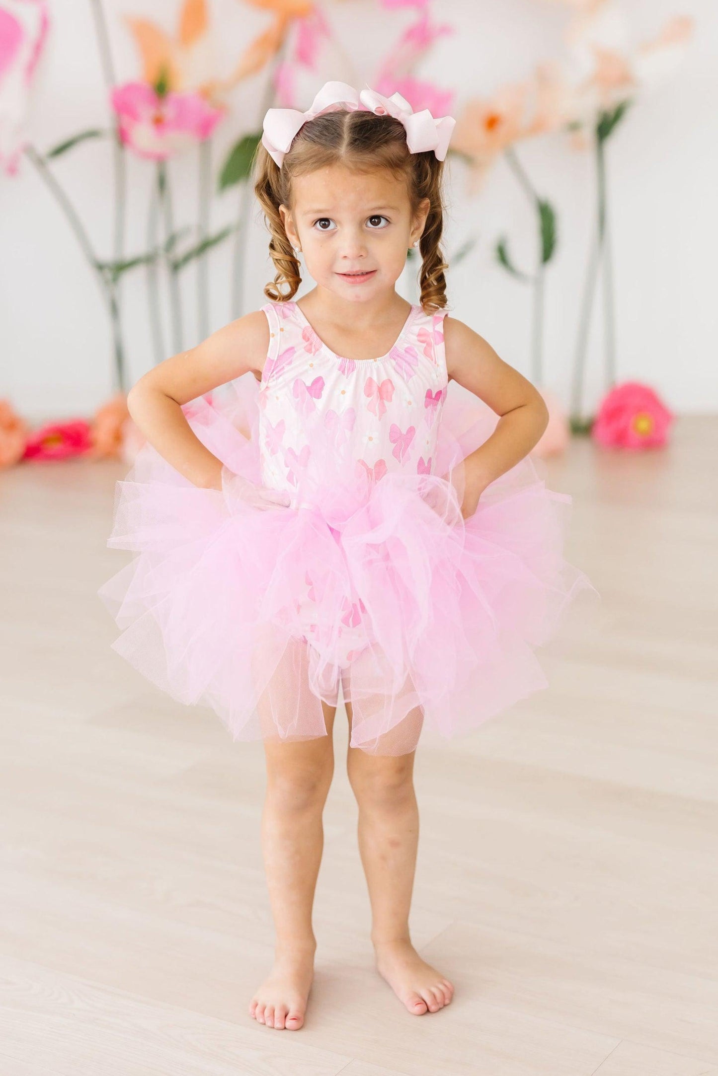 Tank Tutu Leotard Bow Beauty Dancewear