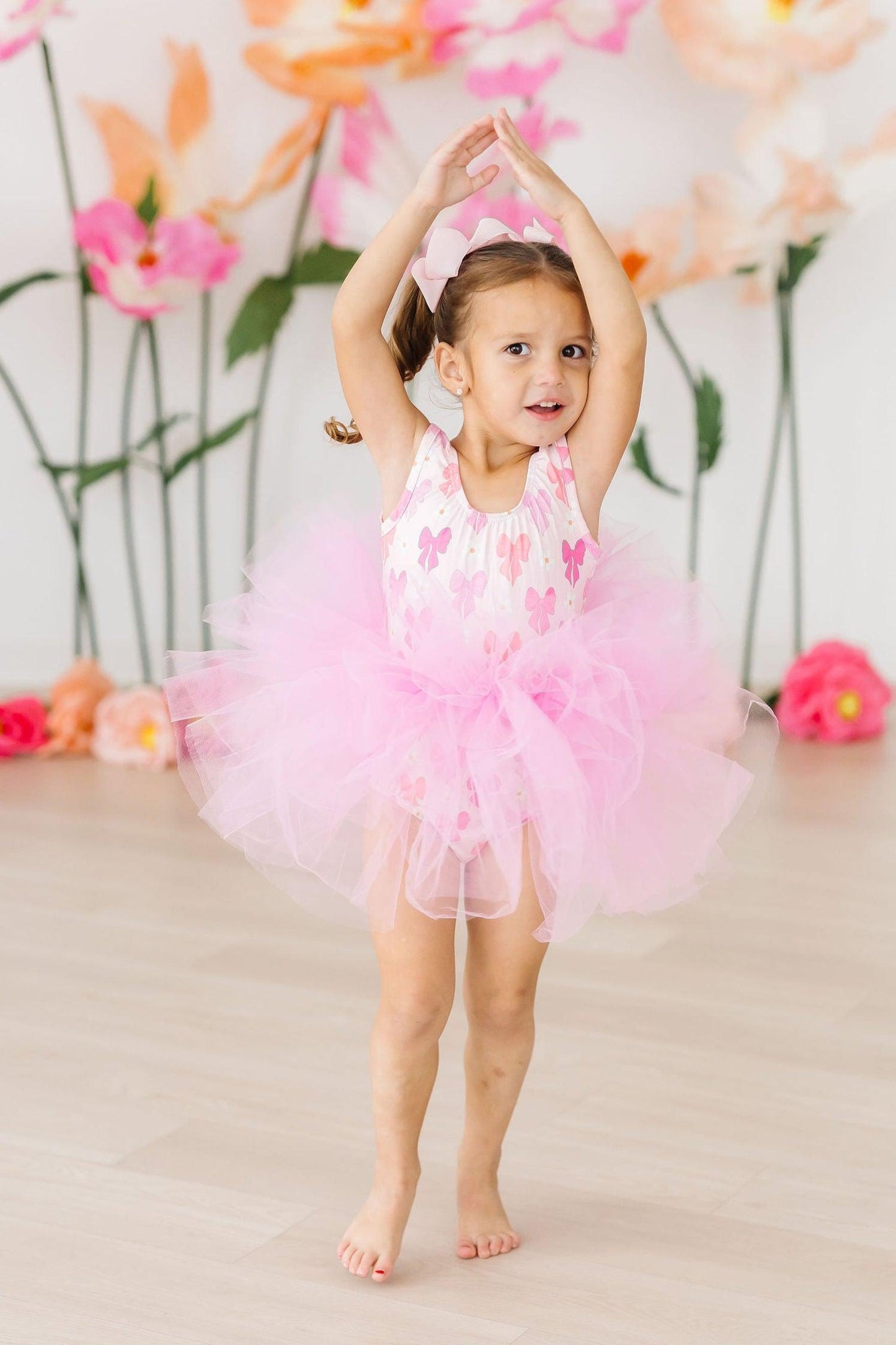 Tank Tutu Leotard Bow Beauty Dancewear