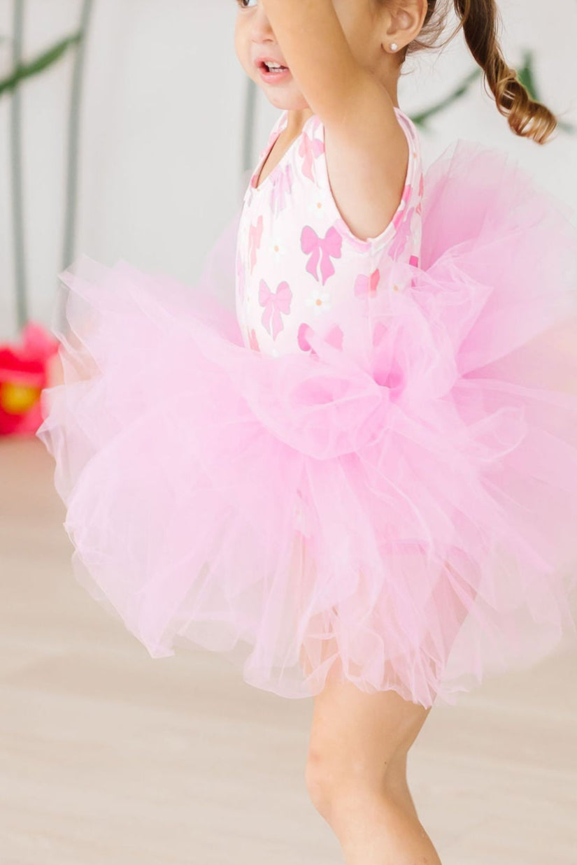 Tank Tutu Leotard Bow Beauty Dancewear
