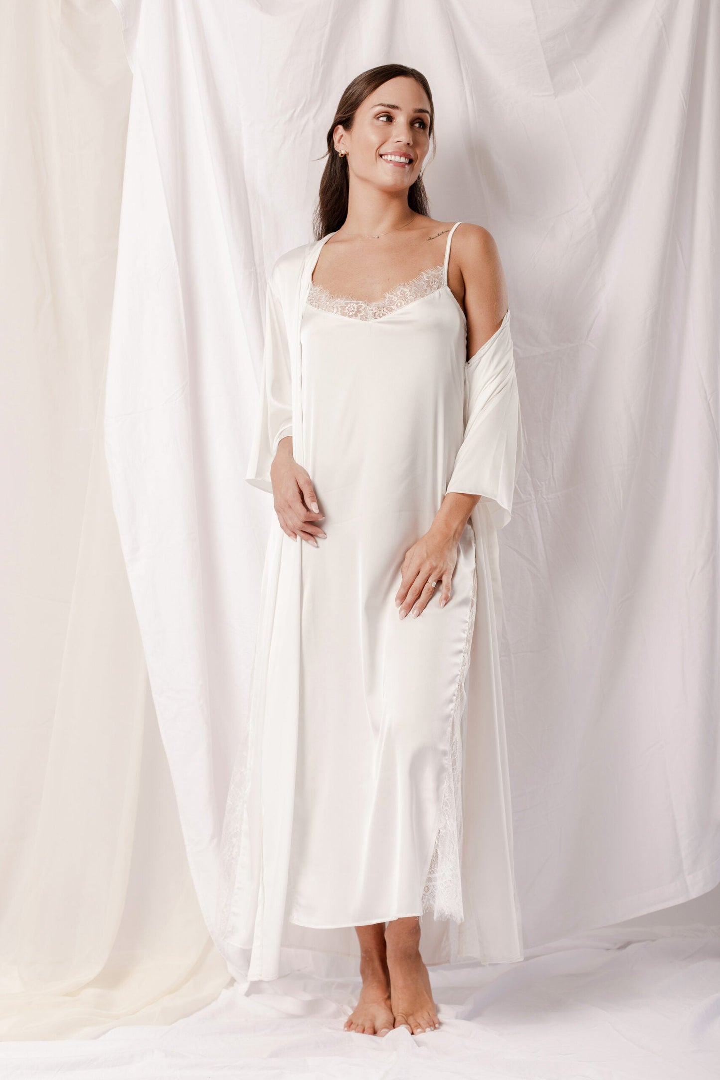 Washable Silk Key Attribute Bridal Set Simone Sleepwear
