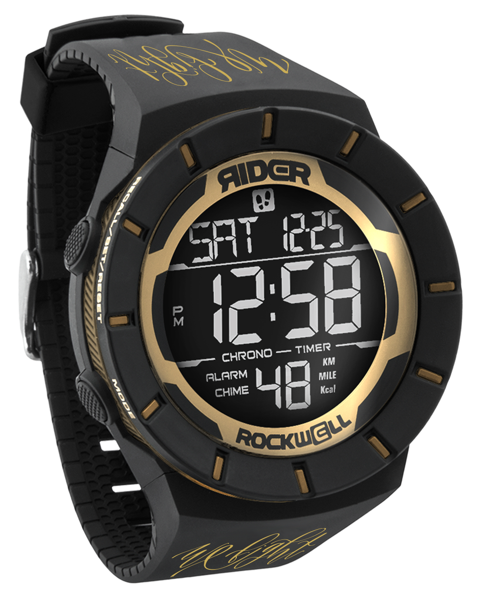 Gold Black Coliseum Watch Face We Fight Rockwell Time