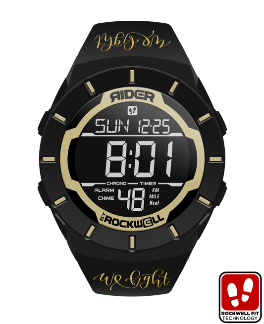 Gold Black Coliseum Watch Face We Fight Rockwell Time