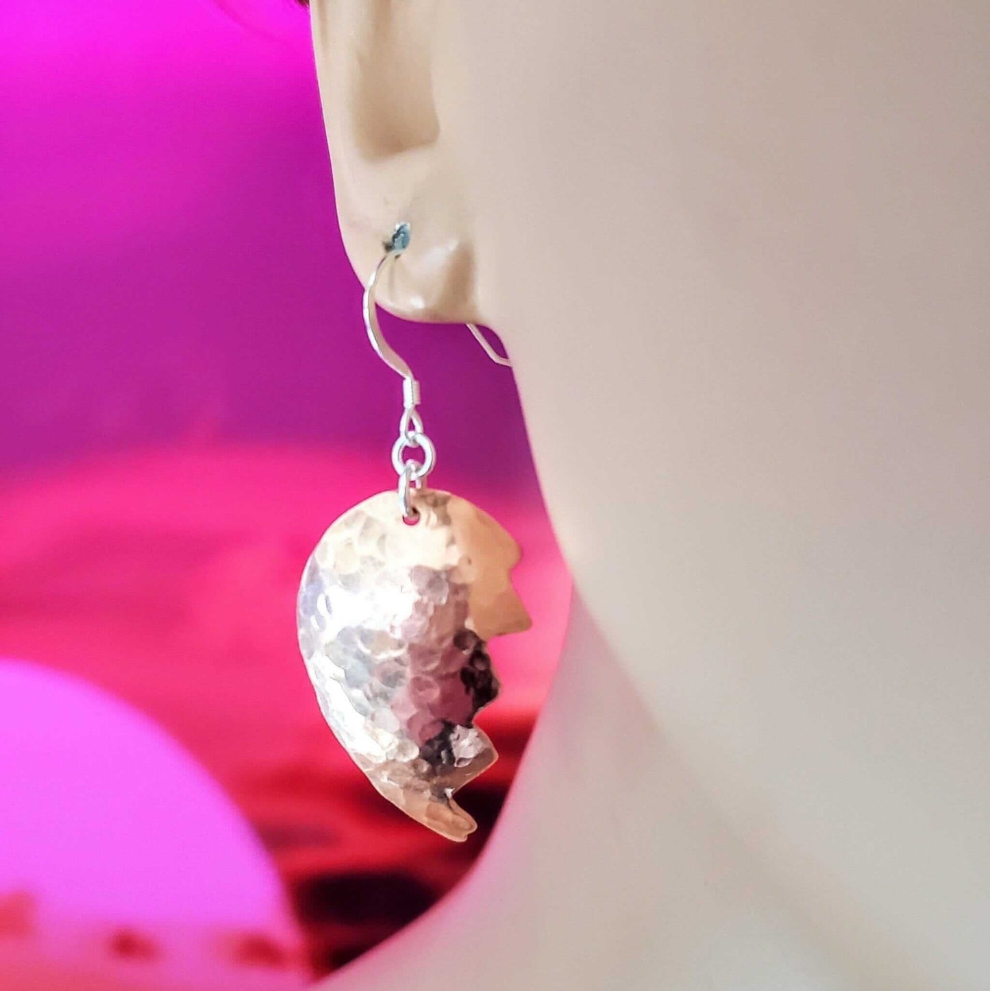 Broken Heart Sculpted Copper Earrings Alexa Martha Designs