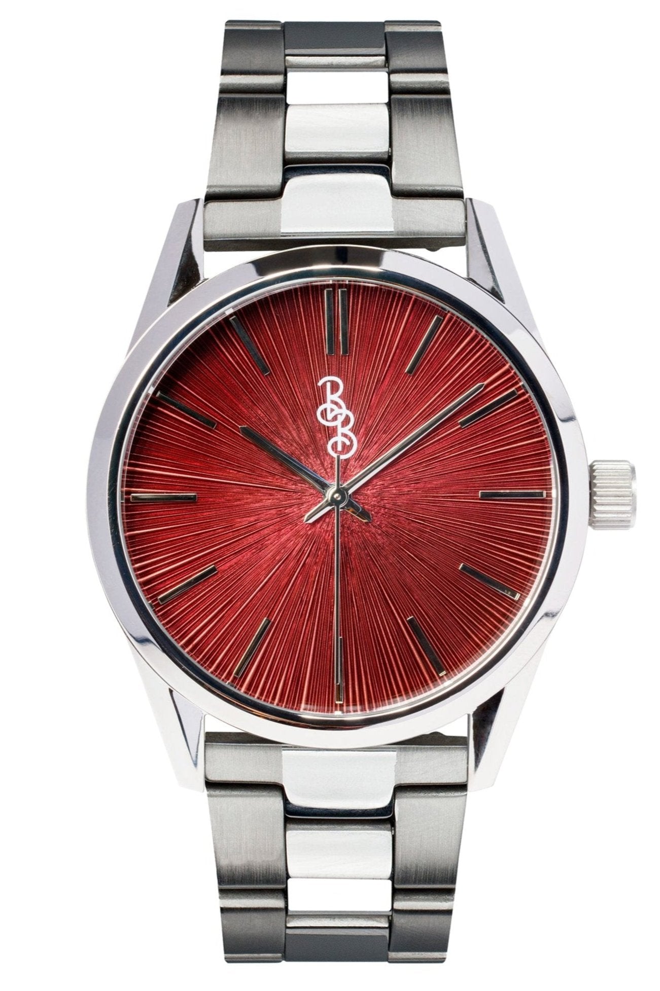 Burgundy Sunburst 39mm Watch