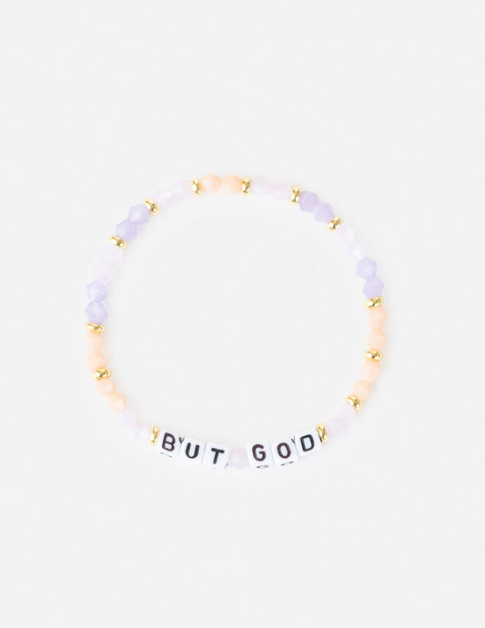 But God Letter Key Attribute Bracelet Elevated Faith