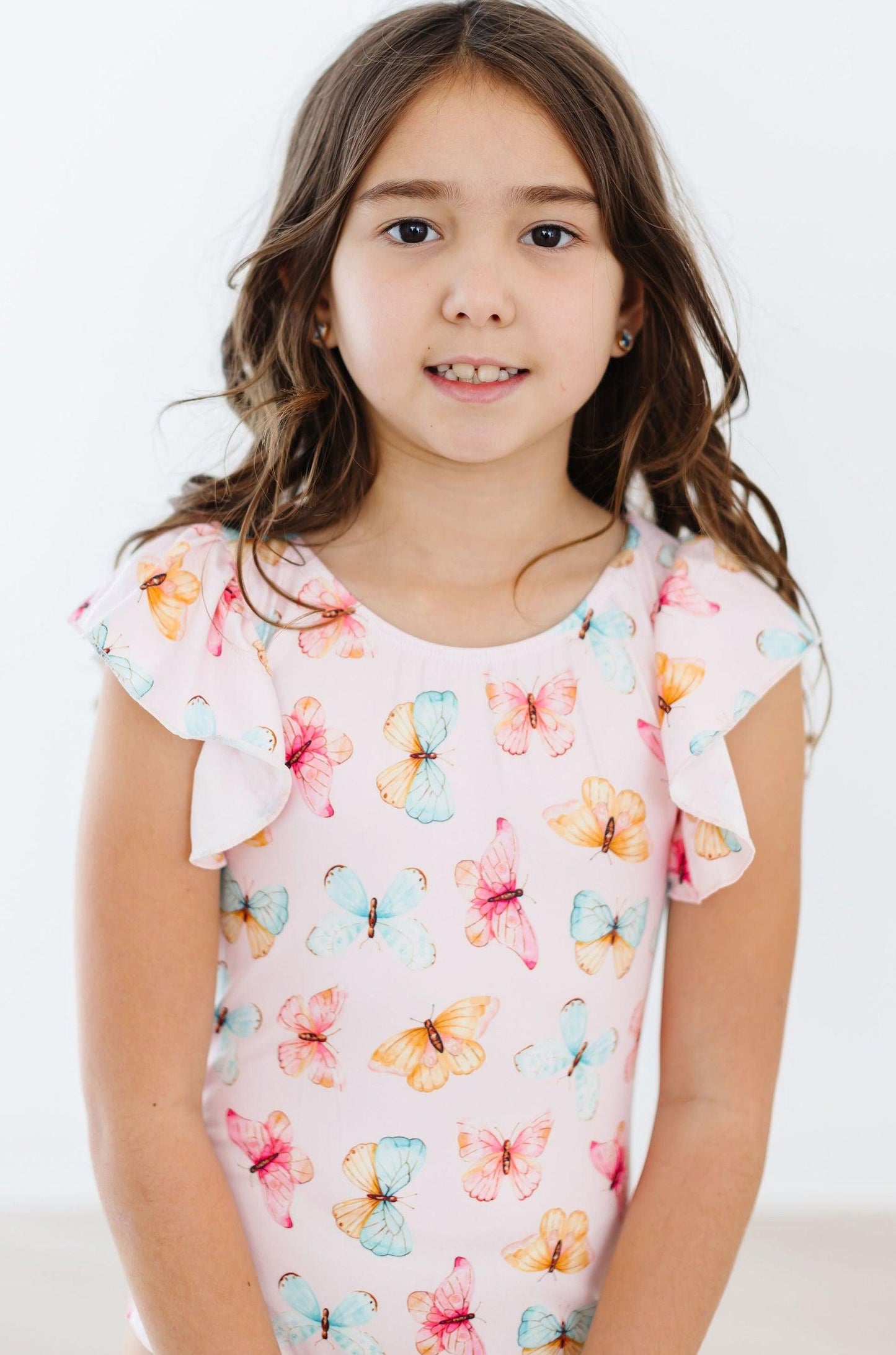 Butterfly Kisses Flutter Sleeve S/S Leotard Mila & Rose