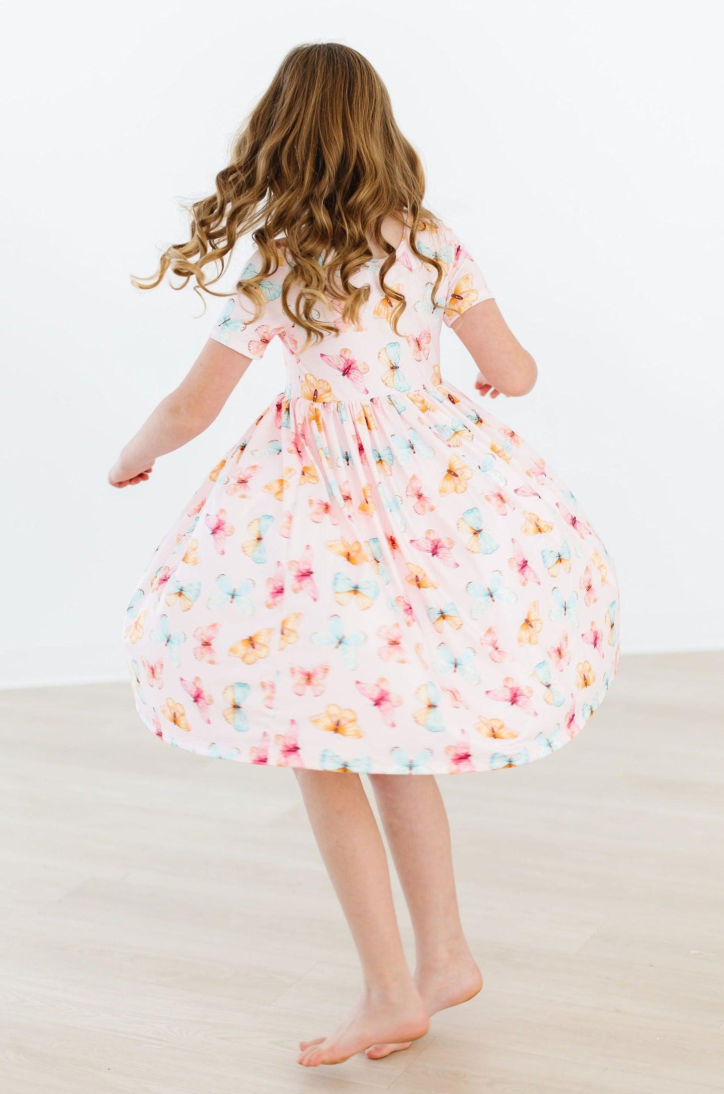 Butterfly Kisses Twirl Pocket Dress S/S Mila & Rose
