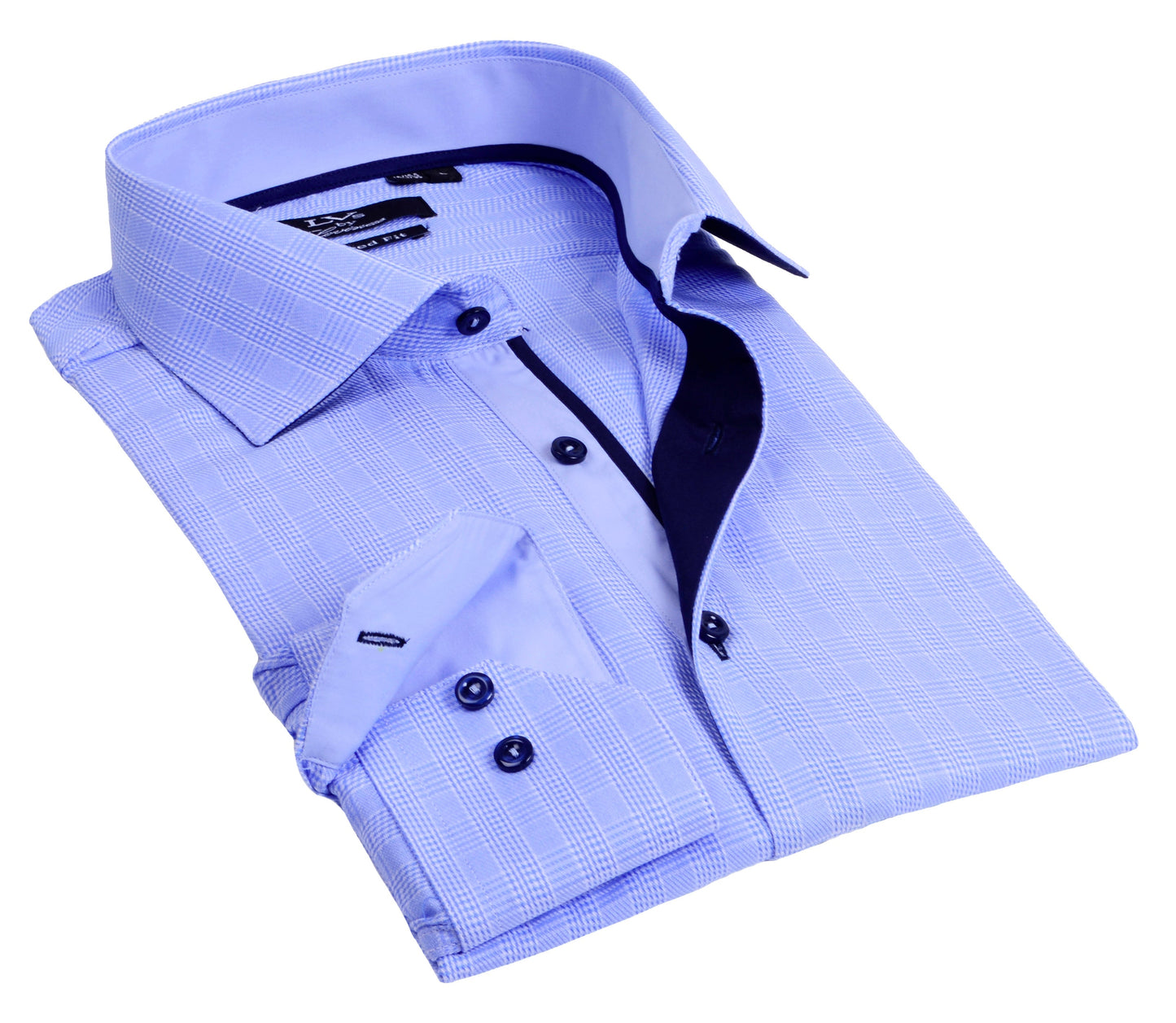 Button-Up Shirt //  - Tailored Fit - contrast  trimming - final sale - Size Small
