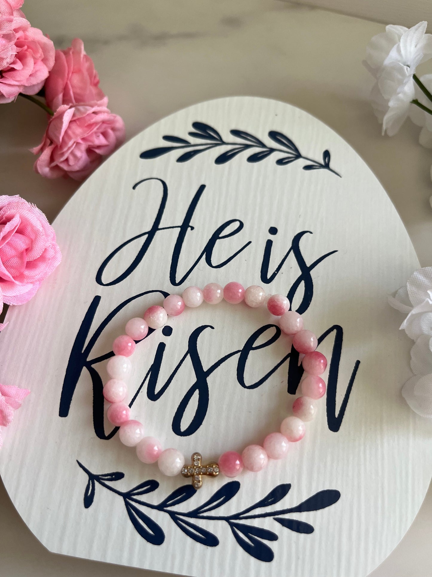 Faith-Inspired Cross Bead Bracelet Collection Jewelry
