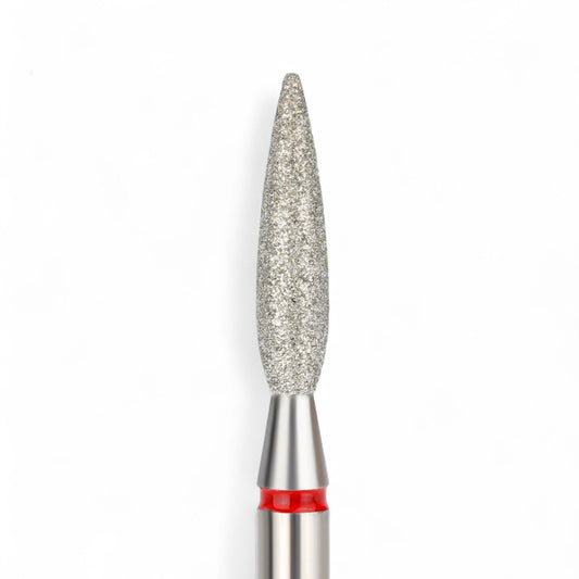 Flame Nail Drill Bit 2.3x10 mm Red Elite Embrace Professional
