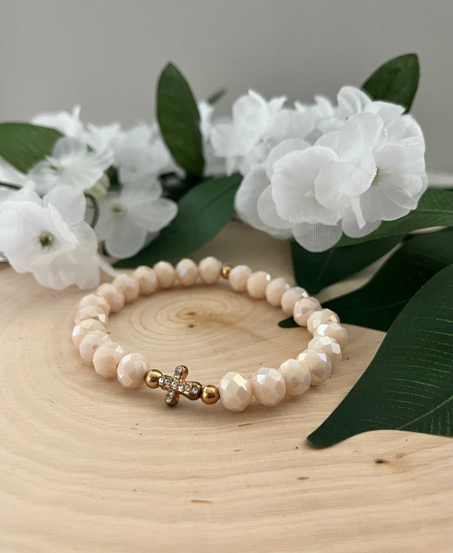 Faith-Inspired Cross Bead Bracelet Collection Jewelry