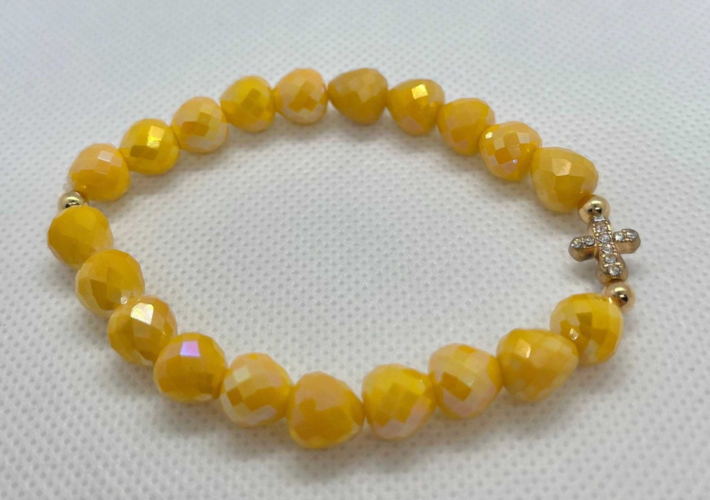 Faith-Inspired Cross Bead Bracelet Collection Jewelry