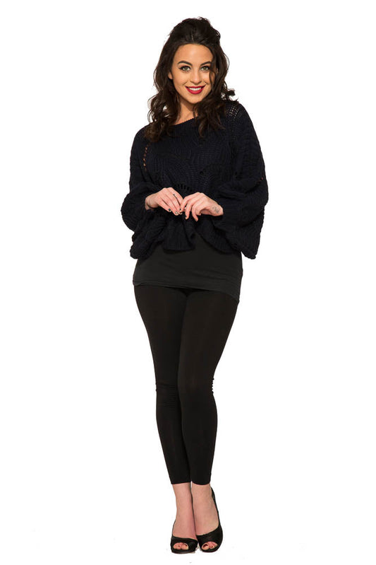 Cordelia Knitted Poncho Sweater 100% Acrylic Orchid Bloom