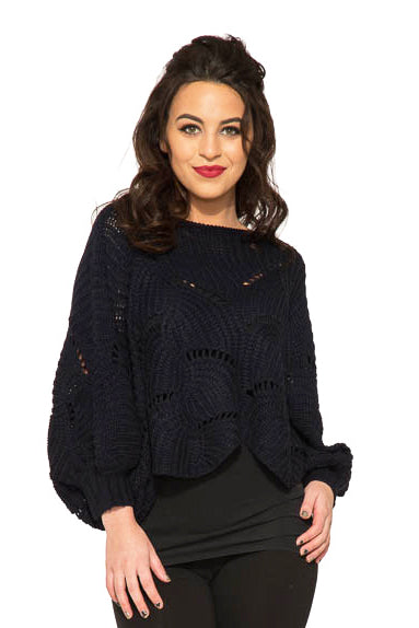 Cordelia Knitted Poncho Sweater 100% Acrylic Orchid Bloom