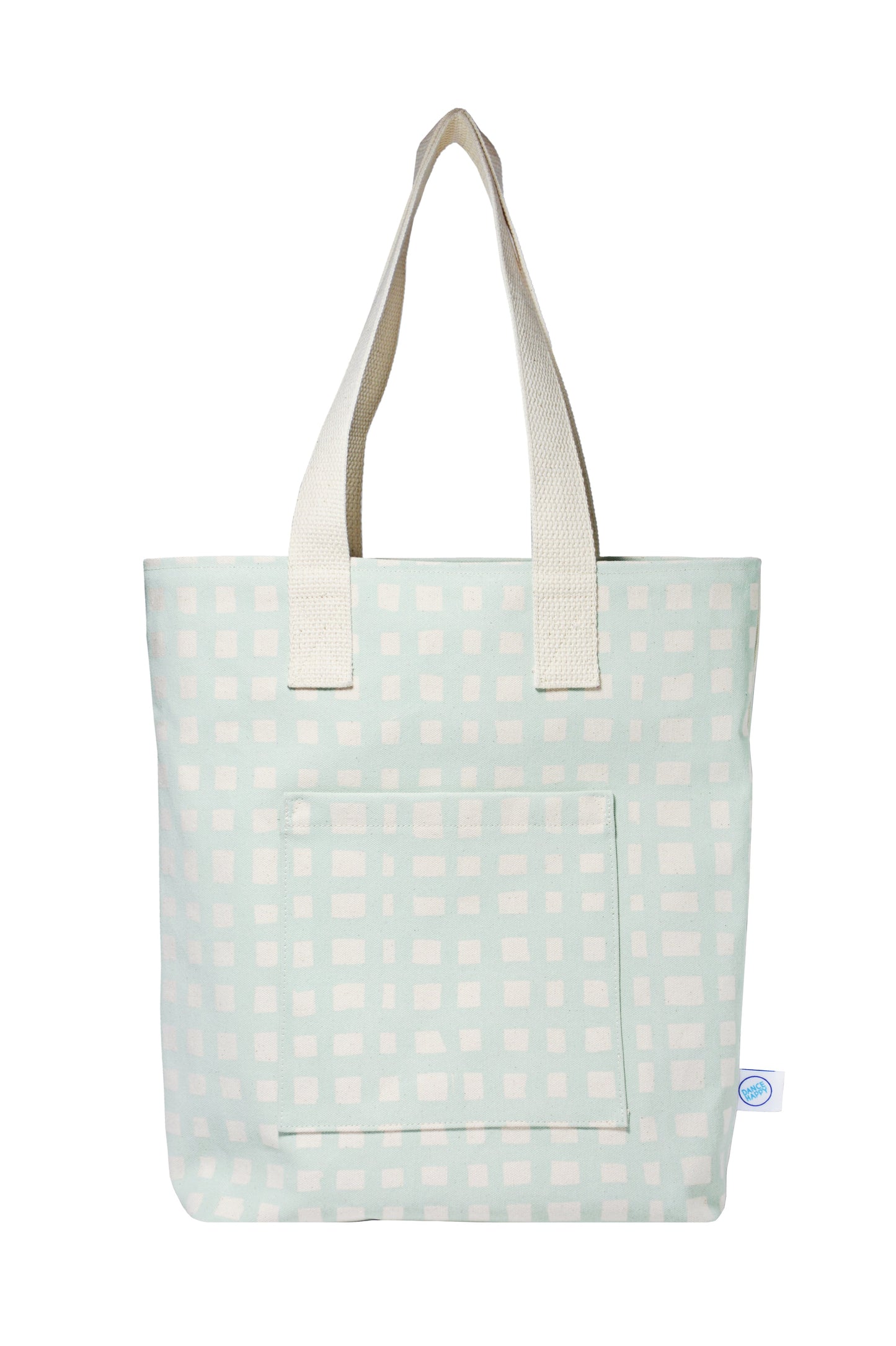 Grid Carry All Zip Top Tote Bag