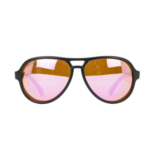 Casino Black Pink Mirror Polarized Lens Sunglass