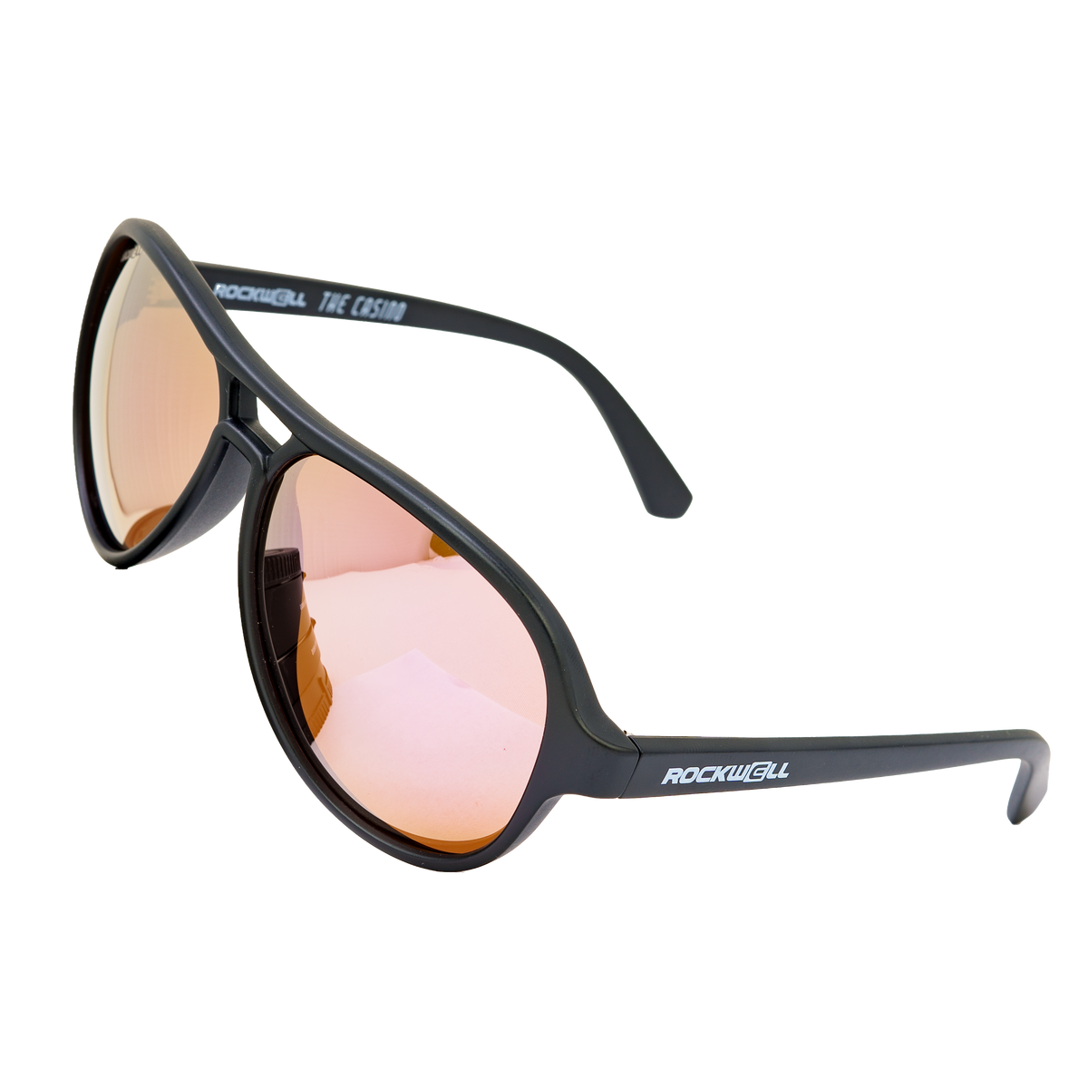 Casino Black Pink Mirror Polarized Lens Sunglass