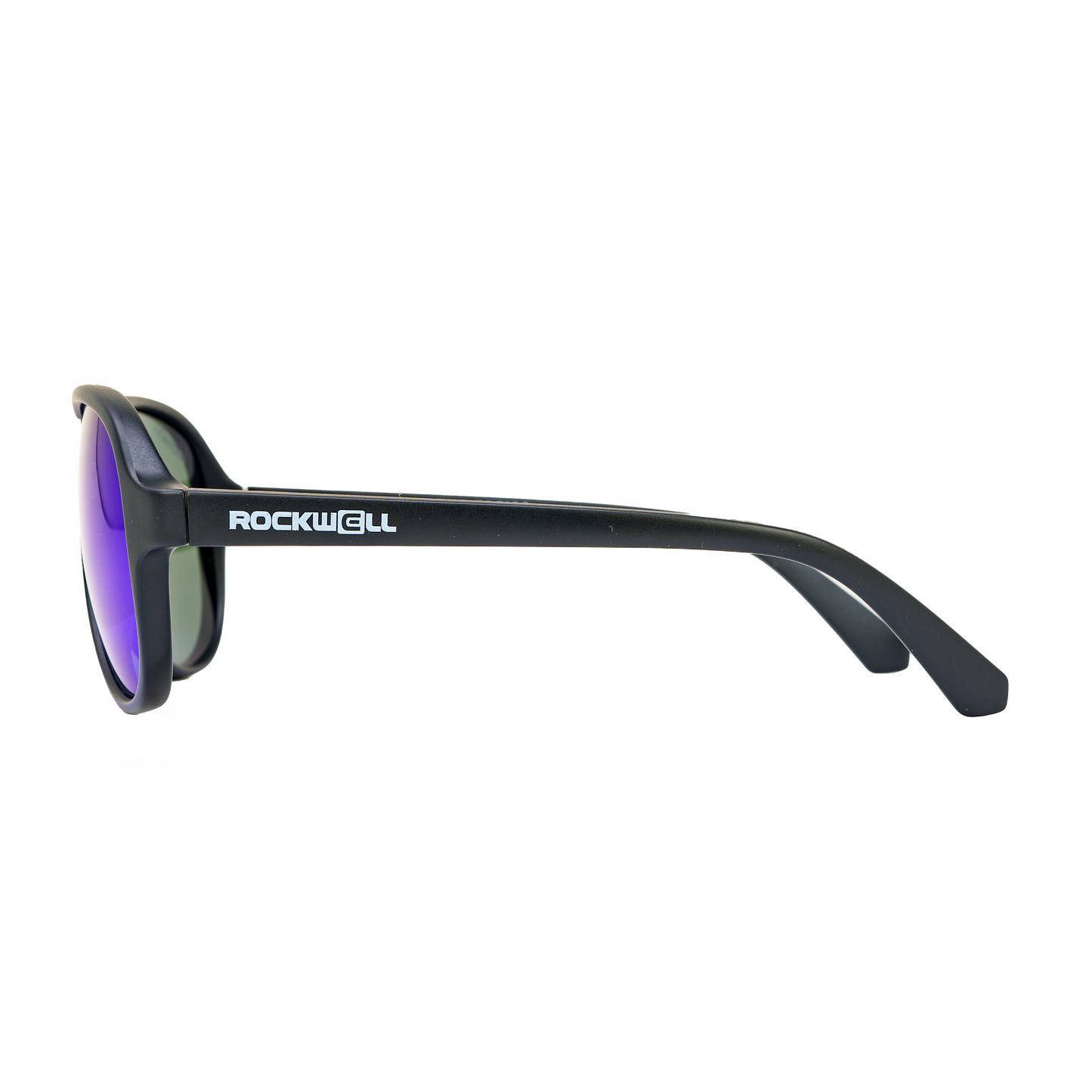 Casino Black Blue Mirror Polarized Lens Sunglass