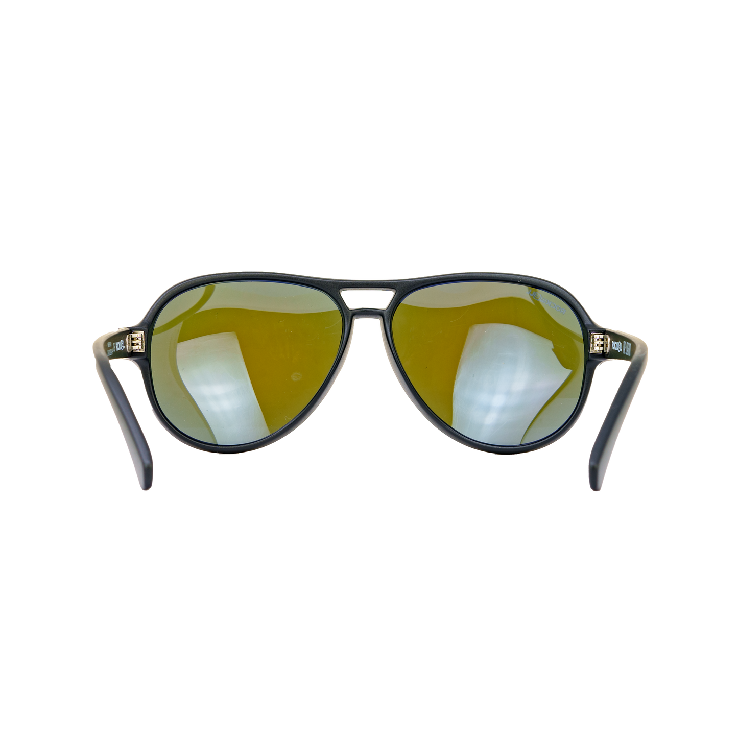Casino Black Blue Mirror Polarized Lens Sunglass