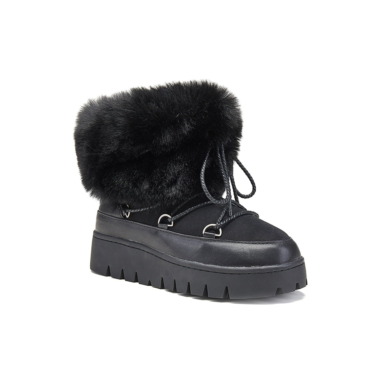 Snowboot Soft Leather and Suede Casper Black Australia Luxe Collective