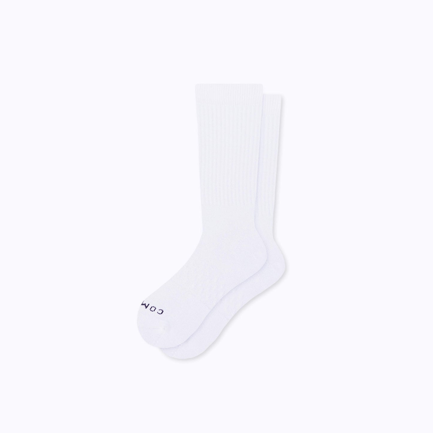 Combed Cotton White Crew Socks Comrad