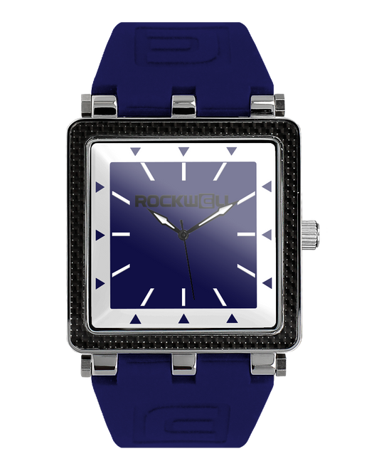CF Carbon Fiber Navy/White Watch Rockwell Time
