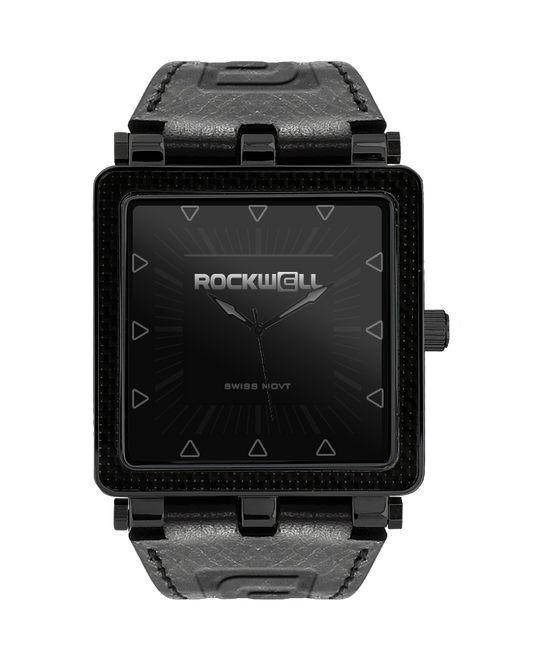 Carbon Fiber Phantom Black Leather Watch CF