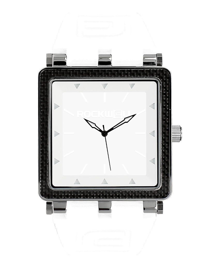 CF White Carbon Fiber Watch Rockwell Time