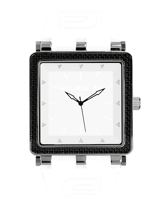 CF White Carbon Fiber Watch Rockwell Time