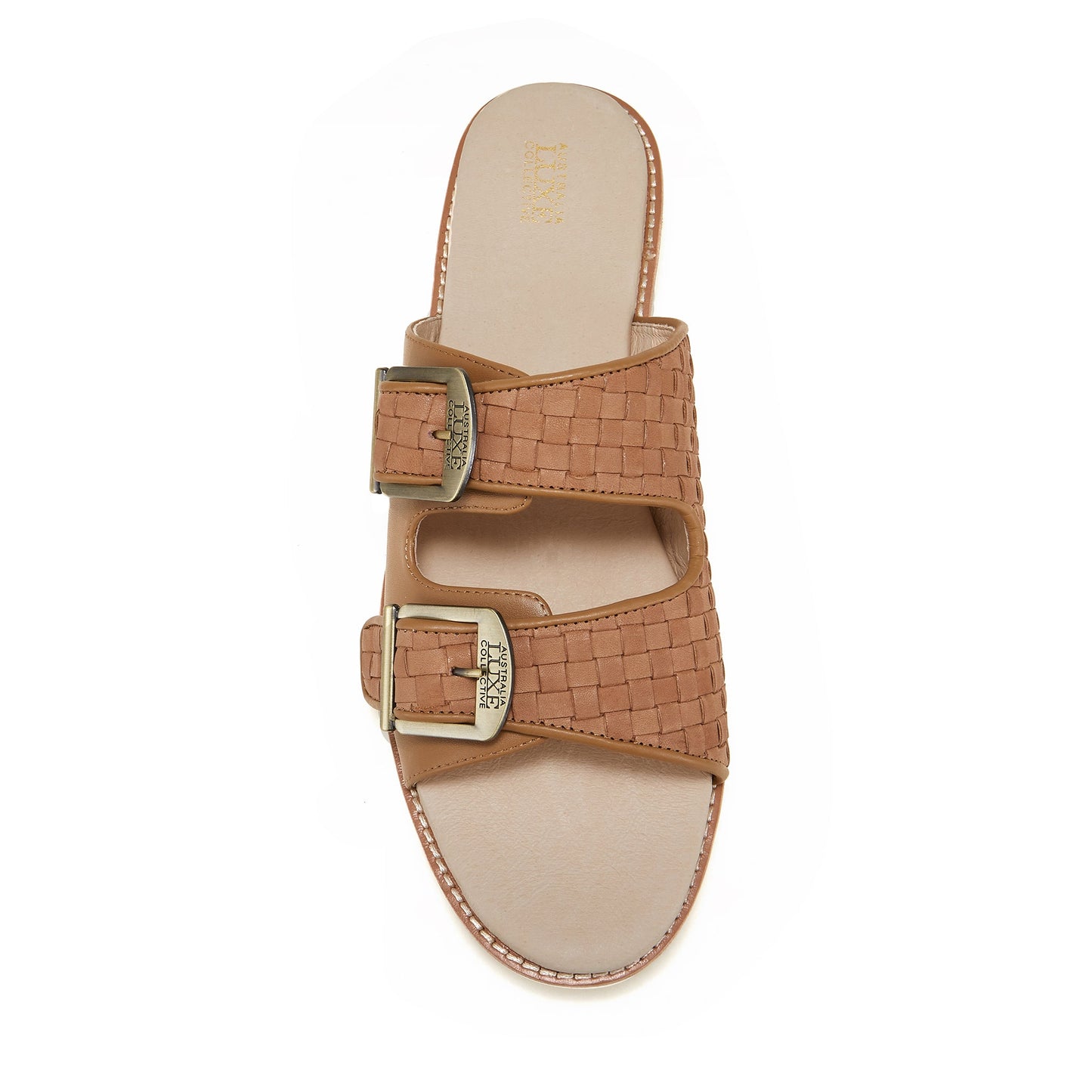 Soft Leather Chestnut Slip On Sandal Mens Ayeaye