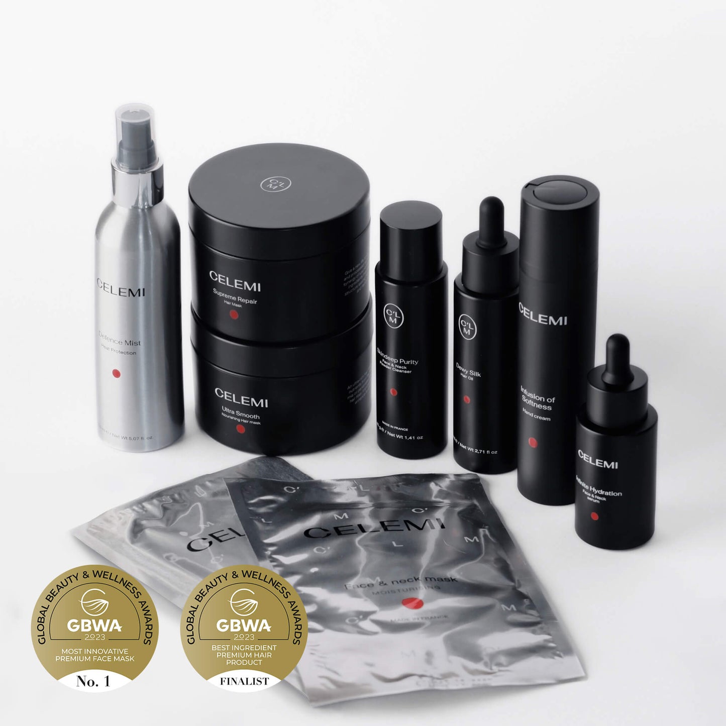 Total Care Package for Stronger Hair, Hydrated Face, and Gentle Hand Care CLM Cosmetics