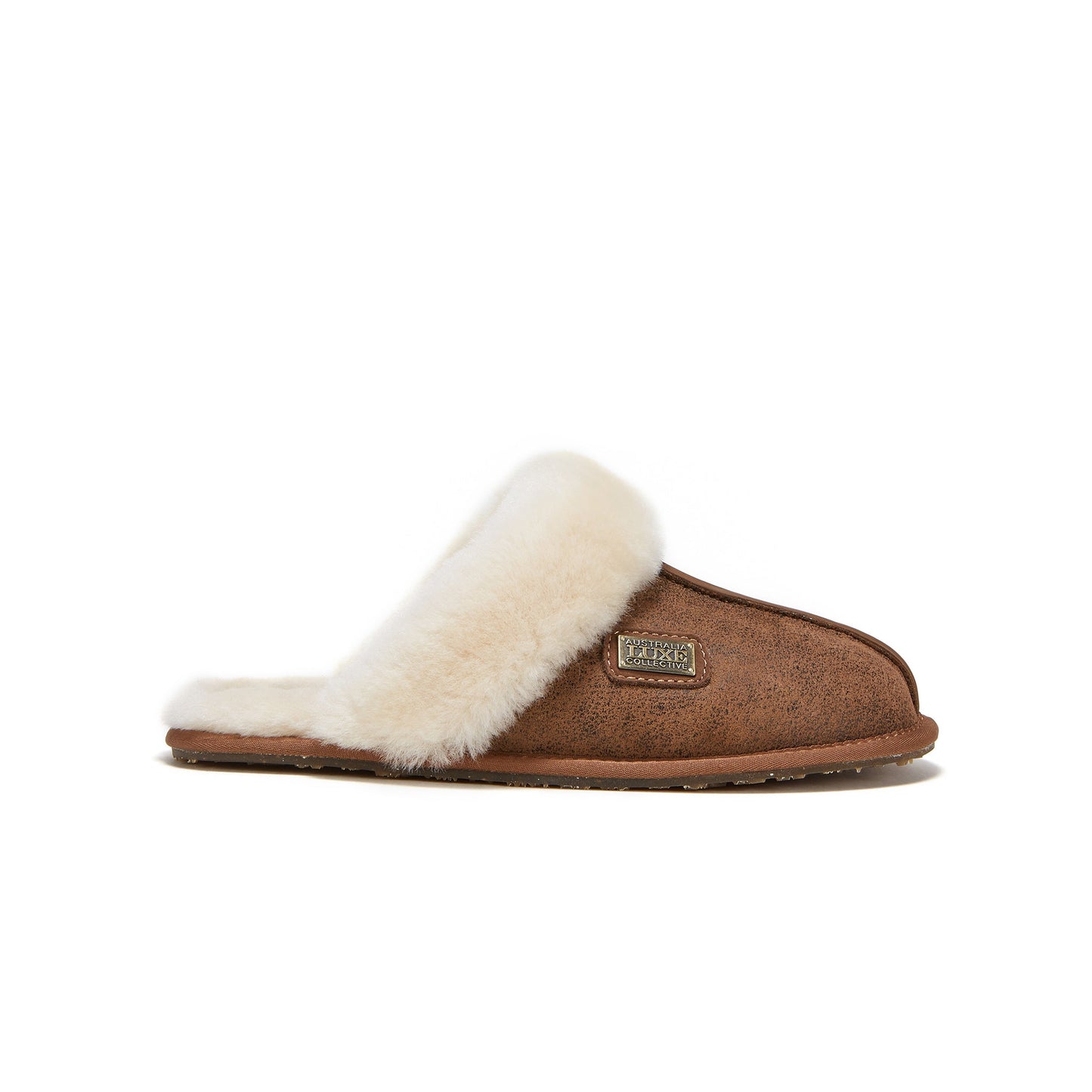 Sheepskin Aviator Chestnut Mule Slipper Australia Luxe Collective
