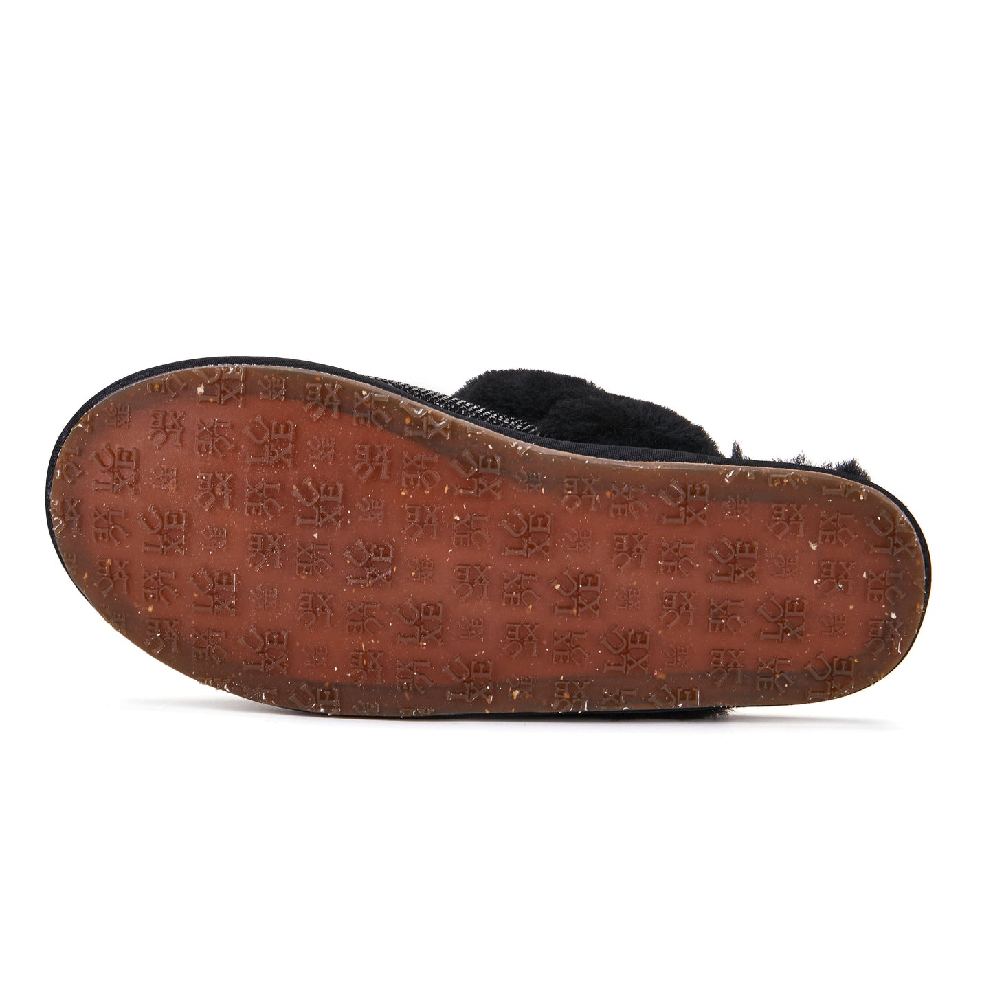 Glitter Black Sheepskin Mule Slipper Luxe Australia Luxe Collective
