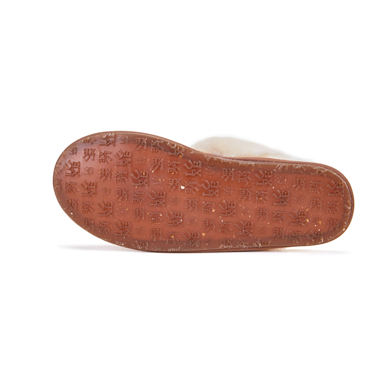 Chestnut Shearling Sheepskin Mule Slipper CLOSED