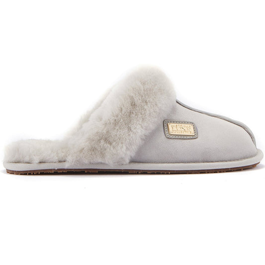 Sheepskin Ice Gray Mule Slipper CLOSED MULE ICE GRAY