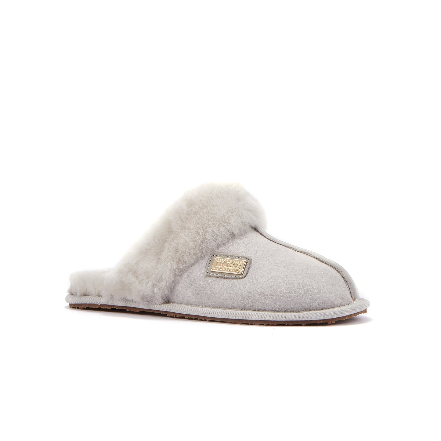 Sheepskin Ice Gray Mule Slipper CLOSED MULE ICE GRAY