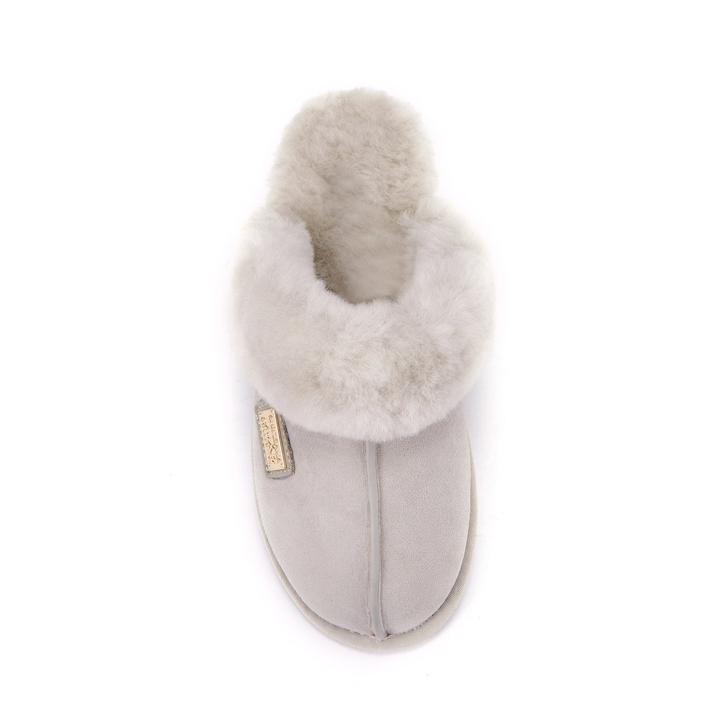 Sheepskin Ice Gray Mule Slipper CLOSED MULE ICE GRAY