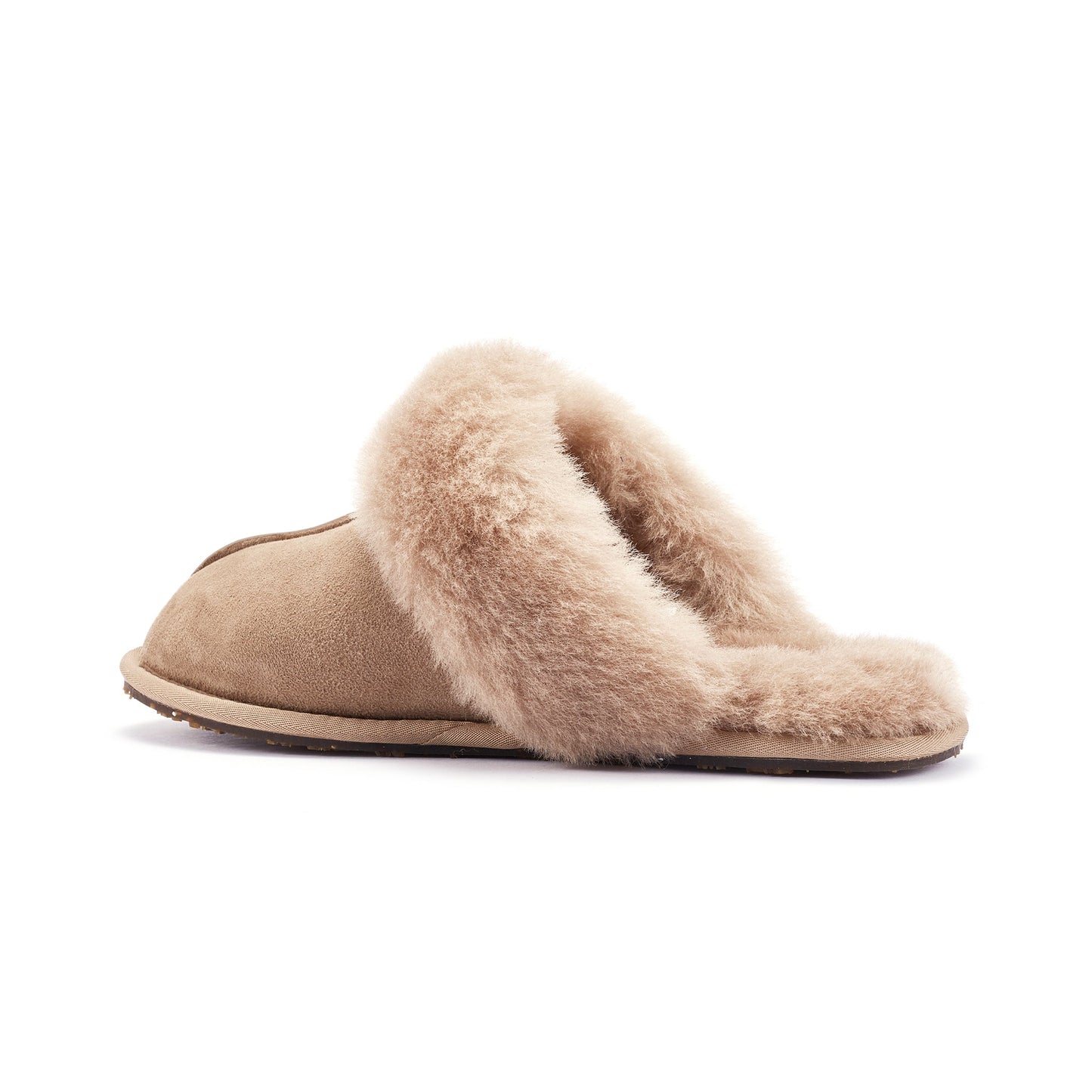 Sheepskin Taupe Mule Slipper CLOSED