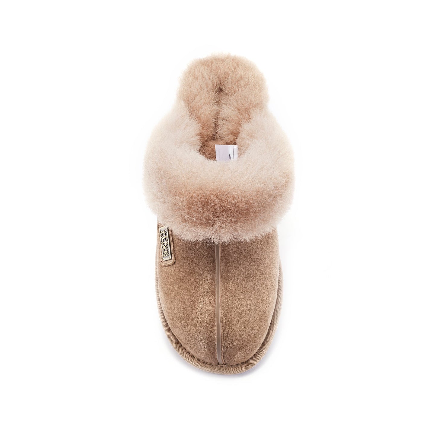 Sheepskin Taupe Mule Slipper CLOSED