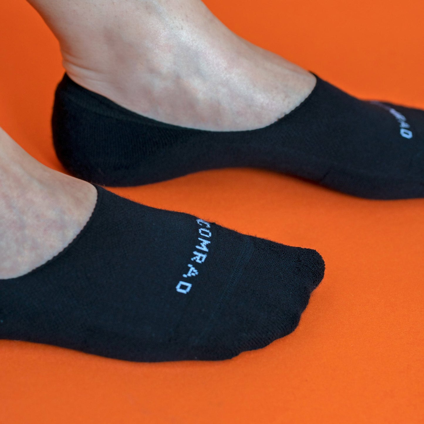 Combed Cotton Black No Show Socks Comrad