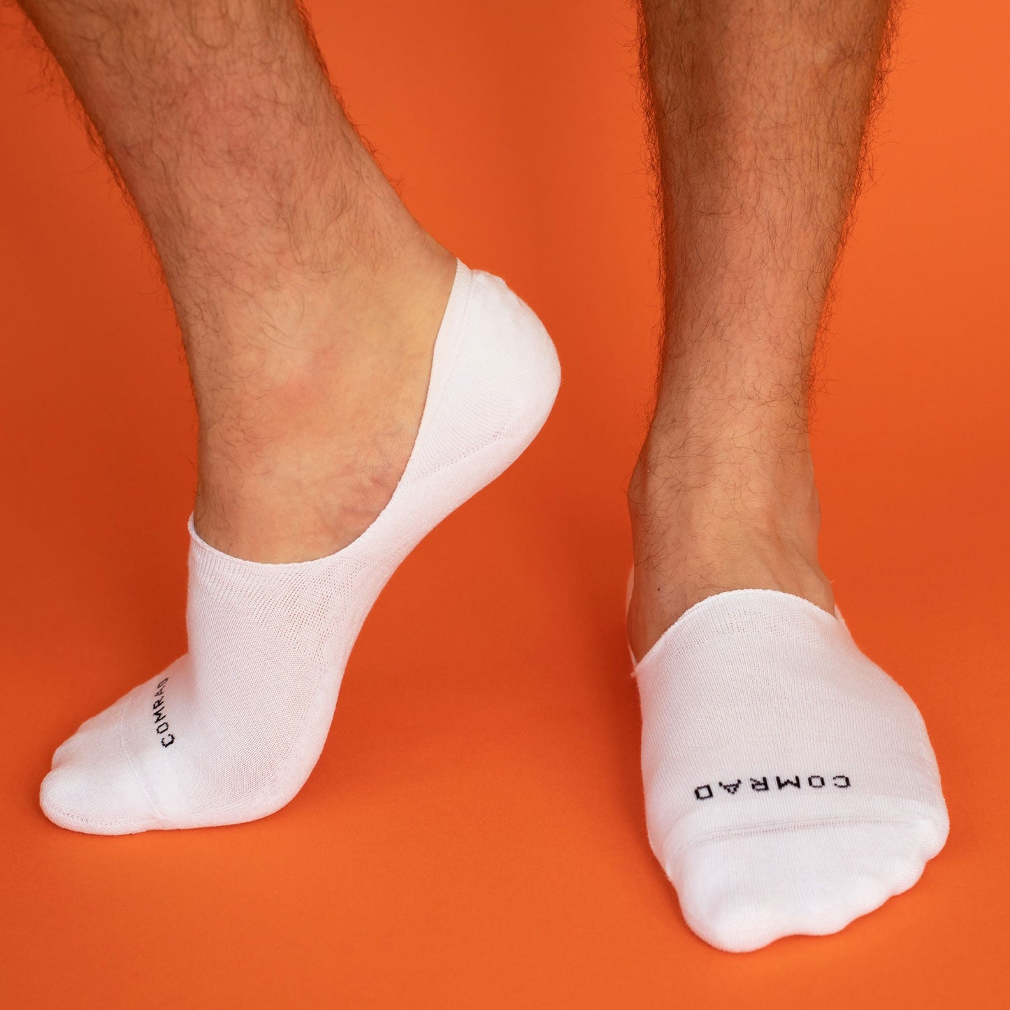 Combed Cotton White No Show Socks