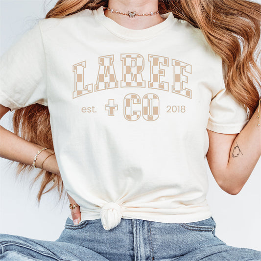 Connor LC Pattern Tee Unisex Cotton T-Shirt Laree + Co.