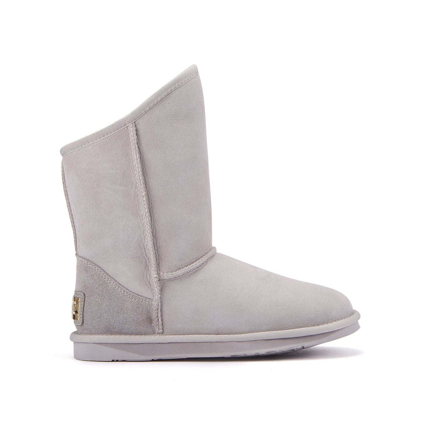 Cosy Short Ice Gray Pull On Sheepskin Boot Luxe