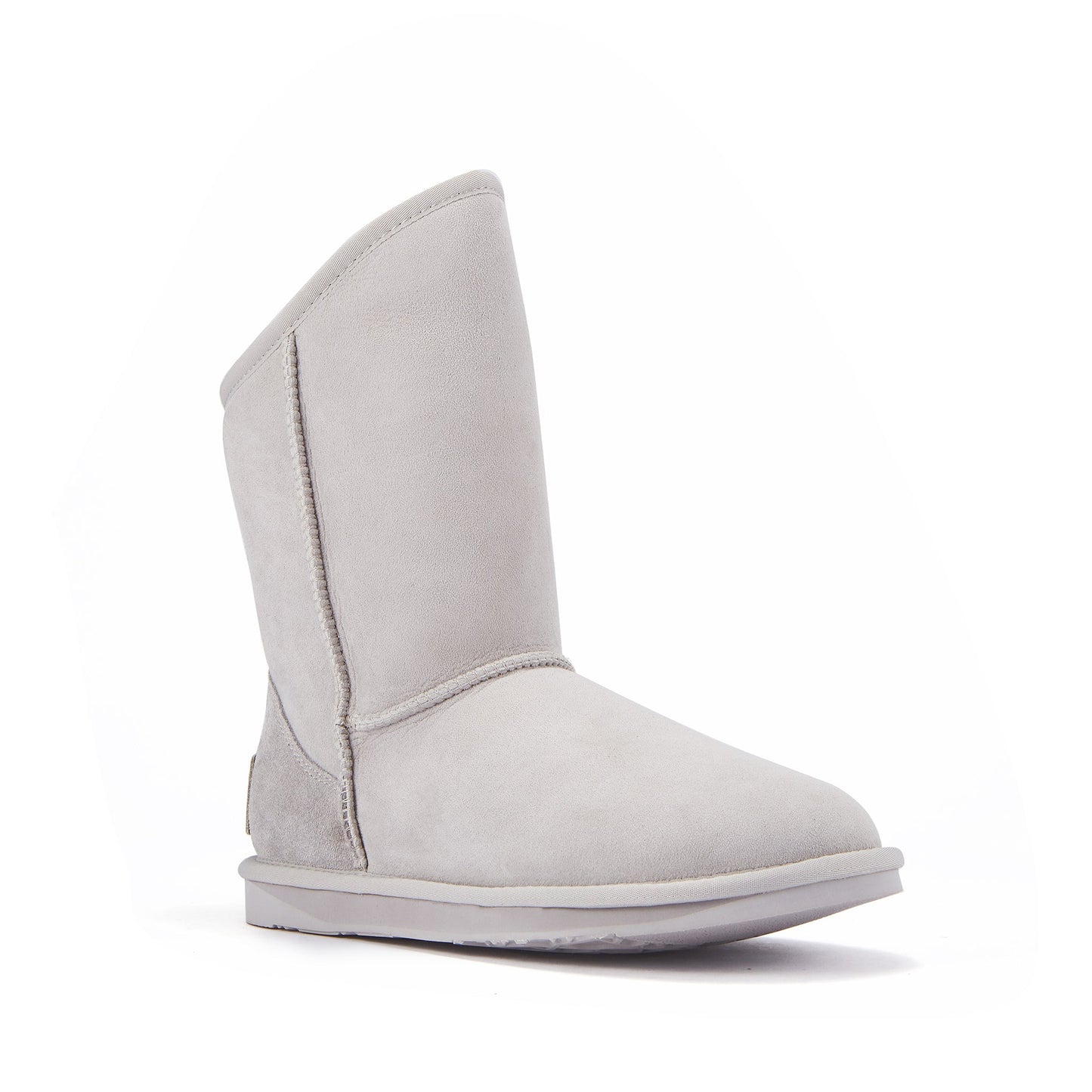 Cosy Short Ice Gray Pull On Sheepskin Boot Luxe