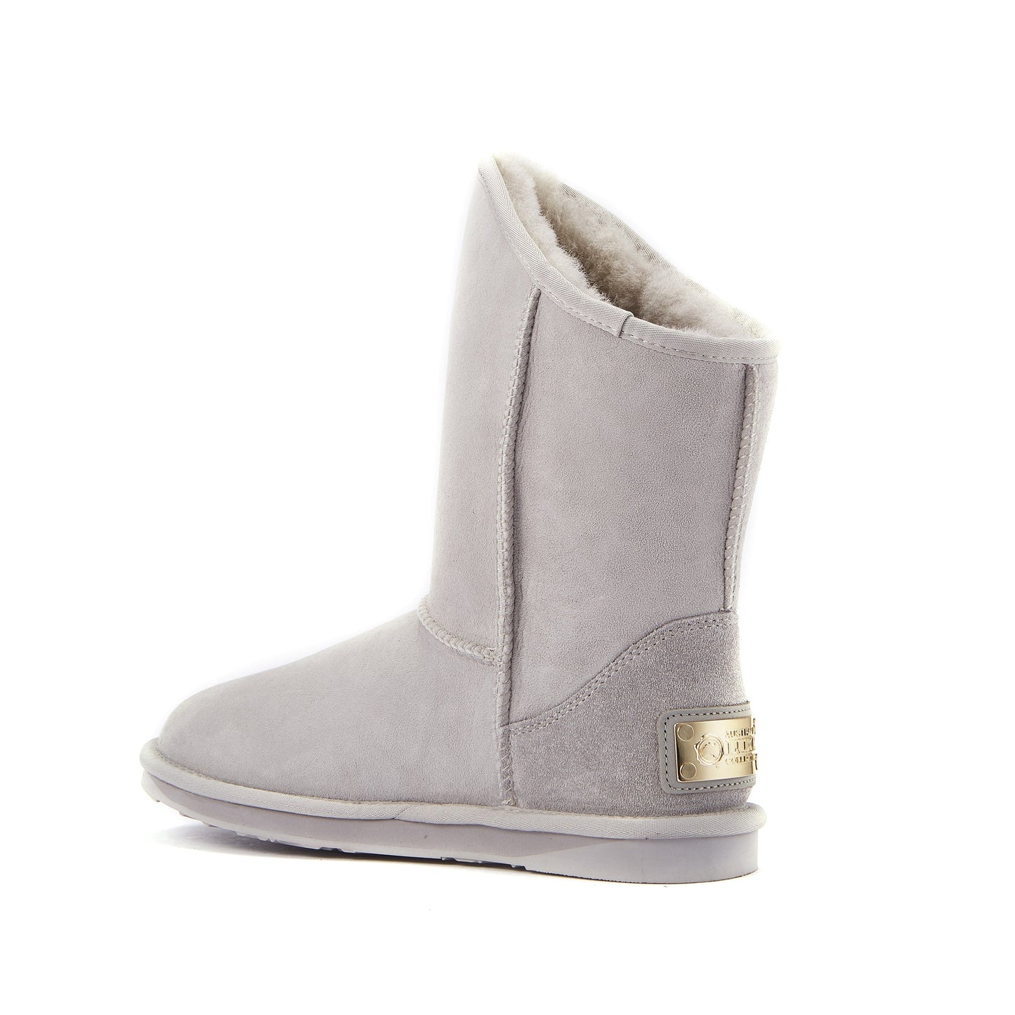 Cosy Short Ice Gray Pull On Sheepskin Boot Luxe