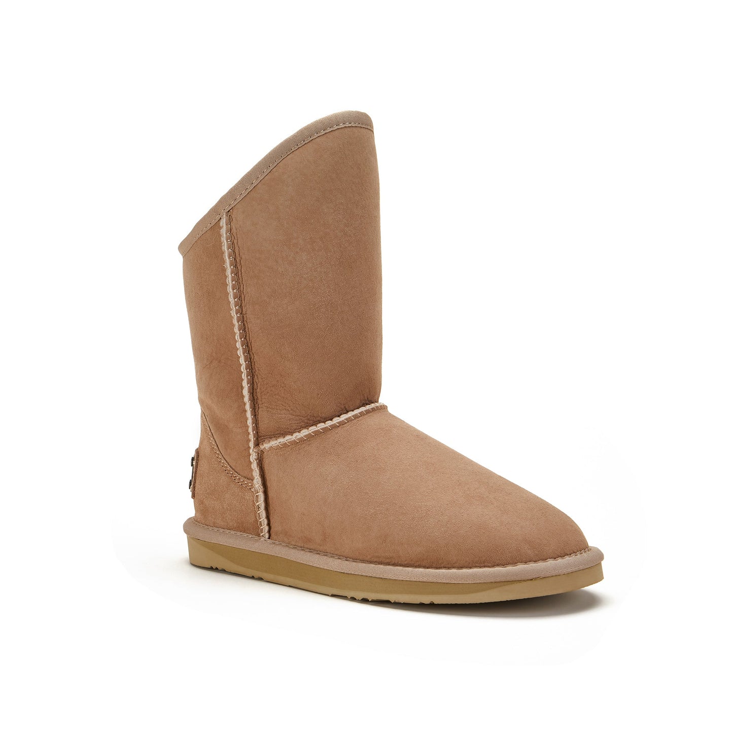 Sheepskin Short Boot Suede Pull On COSY SHORT SAND Luxe