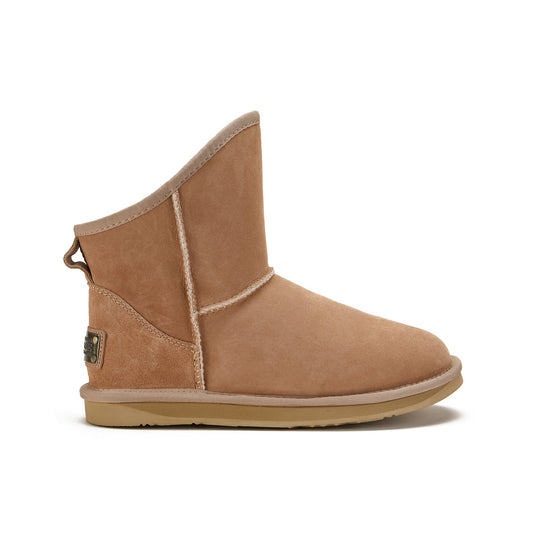Sheepskin Boot Extra Short Pull On Suede Finish COSY XTRA SHORT SAND